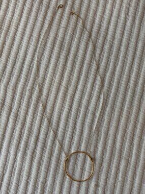 Dogeared Gold Circle Necklace